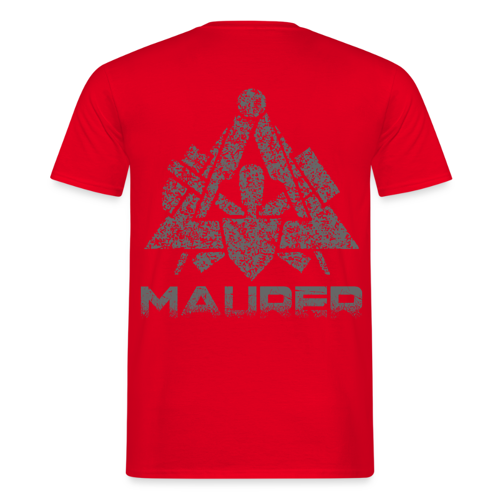 Unisex T-Shirt "Maurer" Rot Männer T-Shirt