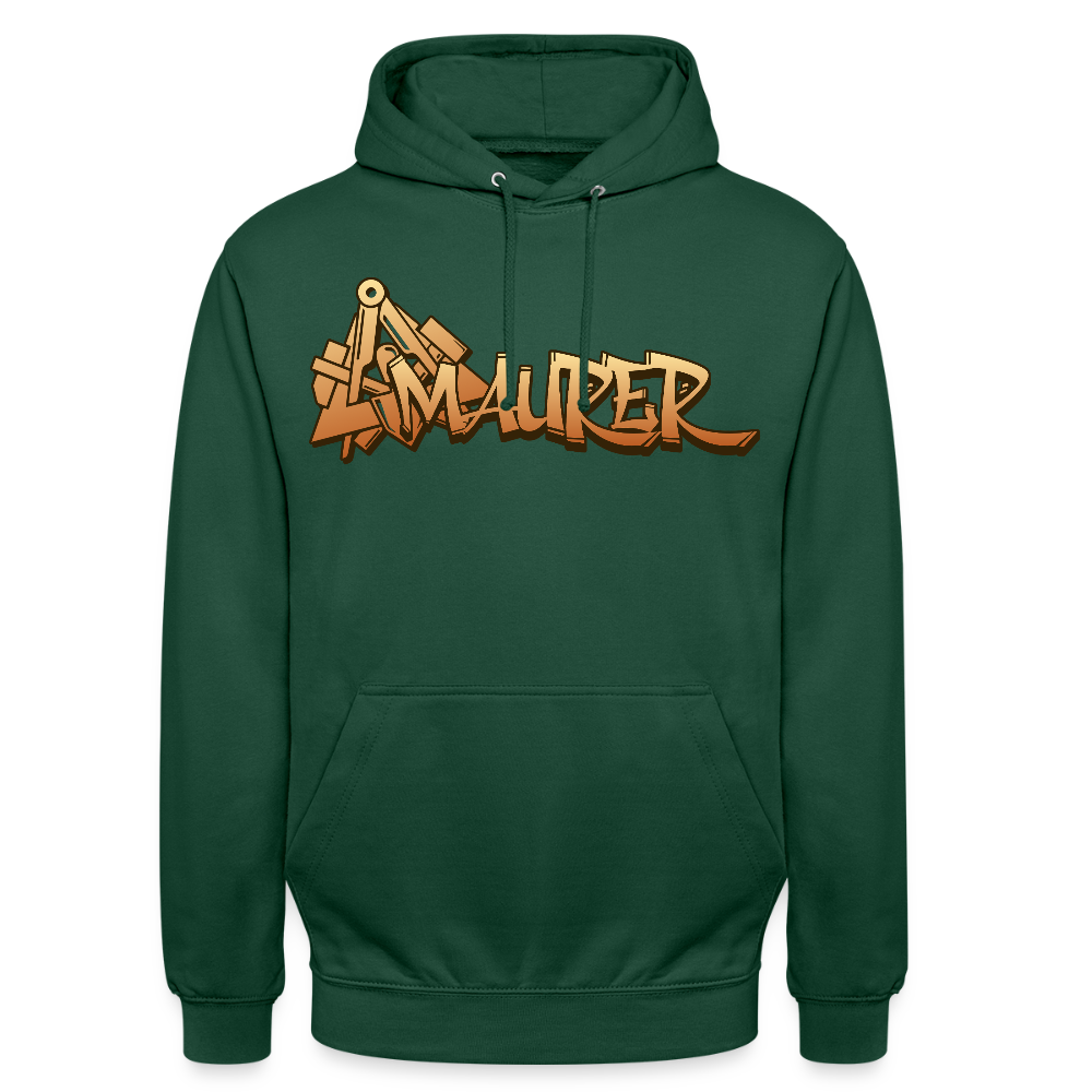 Unisex Hoodie "Maurer" Flaschengrün Unisex Hoodie