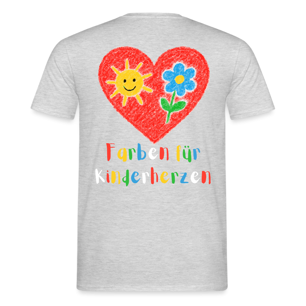 Unisex T-Shirt "Farben für Kinderherzen" (beidseitig bedruckt) Männer T-Shirt