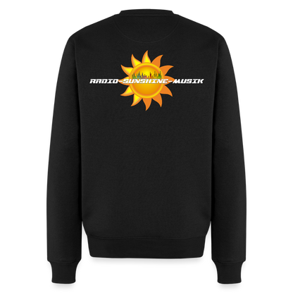 Unisex Premium Pullover "Radio-Sunshine-Musik" (beidseitig bedruckt) Schwarz Männer Premium Pullover