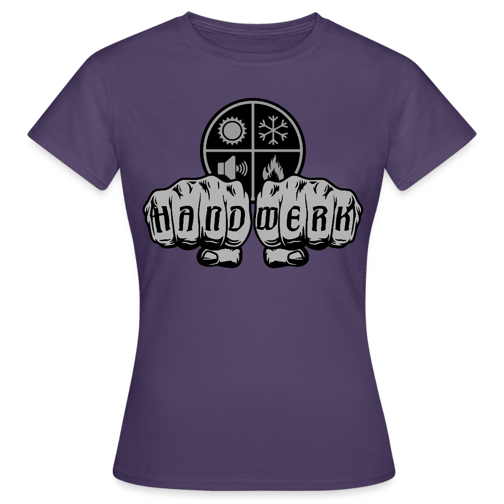 Frauen T-Shirt "Isolierer" Dunkellila Frauen T-Shirt