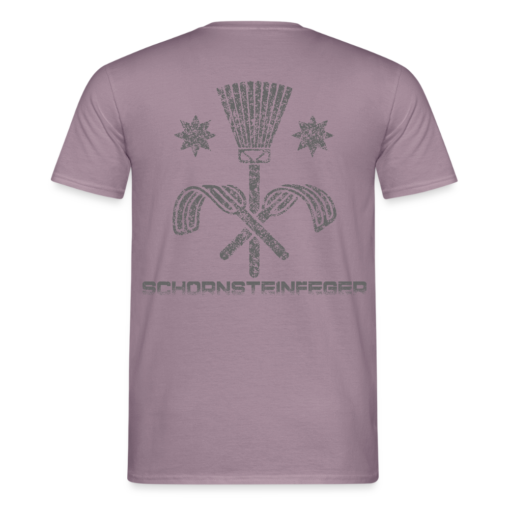 Unisex T-Shirt "Schornsteinfeger" Lilagrau Männer T-Shirt