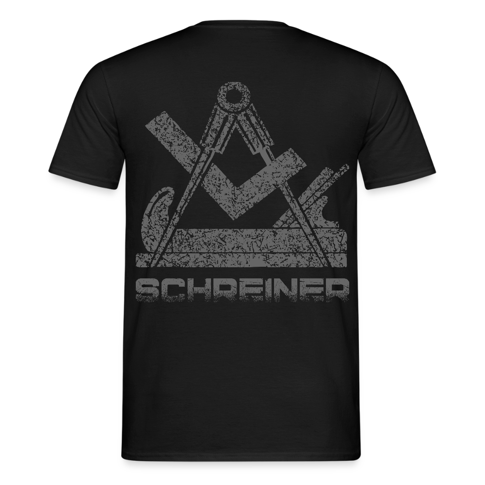Unisex T-Shirt "Schreiner" Schwarz Männer T-Shirt