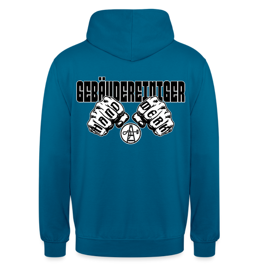 Unisex Hoodie "Gebäudereiniger" (beidseitig bedruckt) - Tiefseeblau 
