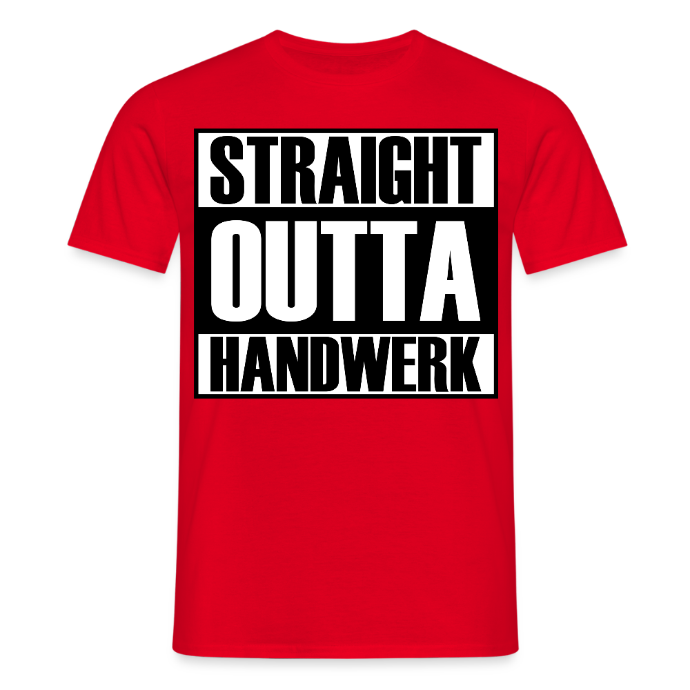 Unisex T-Shirt "Handwerk" Rot Männer T-Shirt