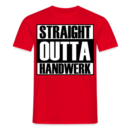 Unisex T-Shirt "Handwerk" Rot Männer T-Shirt