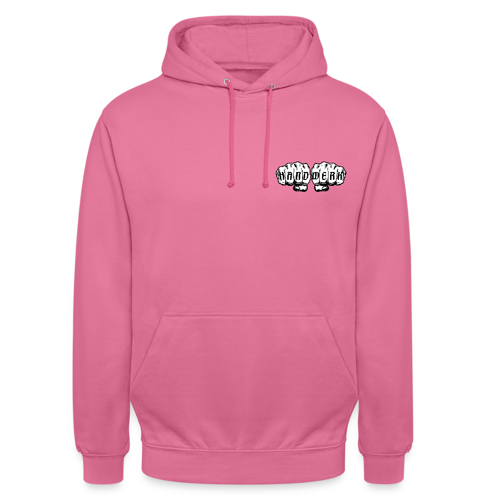 Unisex Hoodie "Klimatechniker" (beidseitig bedruckt) - Pink