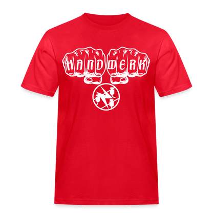 Männer Workwear T-Shirt "Elektriker" Rot Männer Workwear T-Shirt