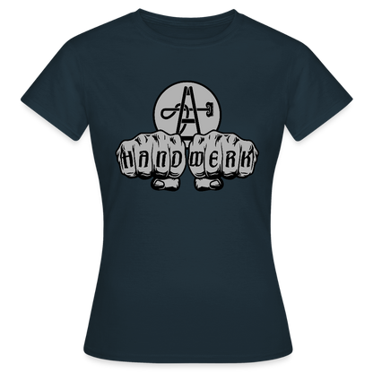 Frauen T-Shirt "Gebäudereiniger" Navy Frauen T-Shirt