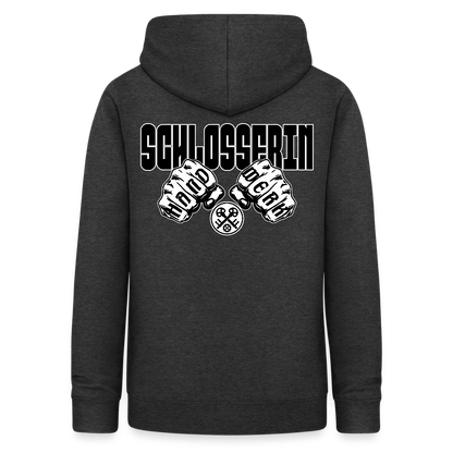 Frauen Hoodie "Schlosserin" (beidseitig beruckt) Anthrazit Frauen Hoodie