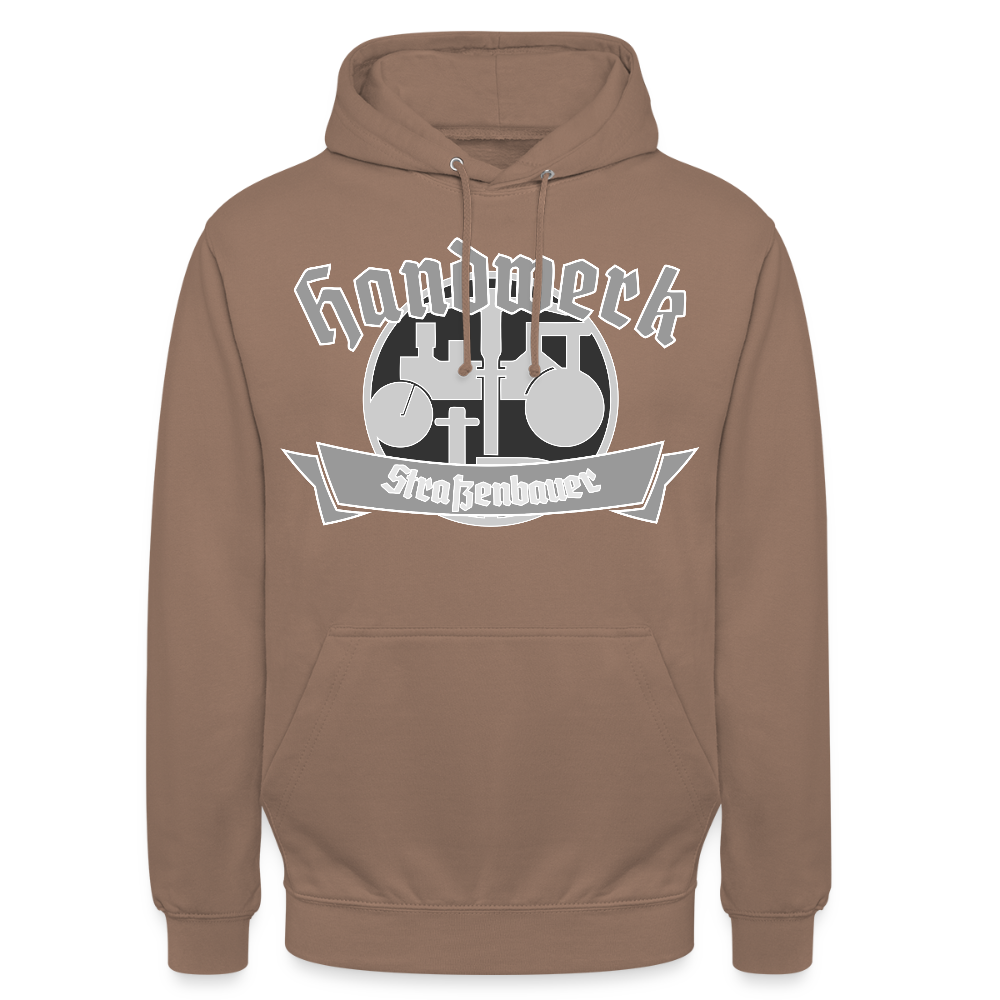 Unisex Hoodie "Strassenbauer" Mokka Unisex Hoodie