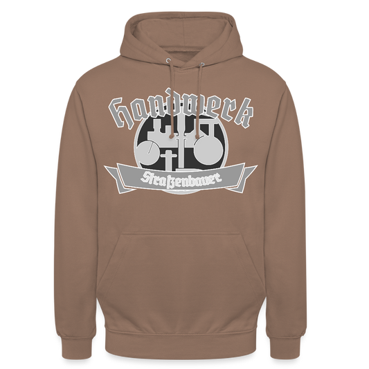 Unisex Hoodie "Strassenbauer" Mokka Unisex Hoodie