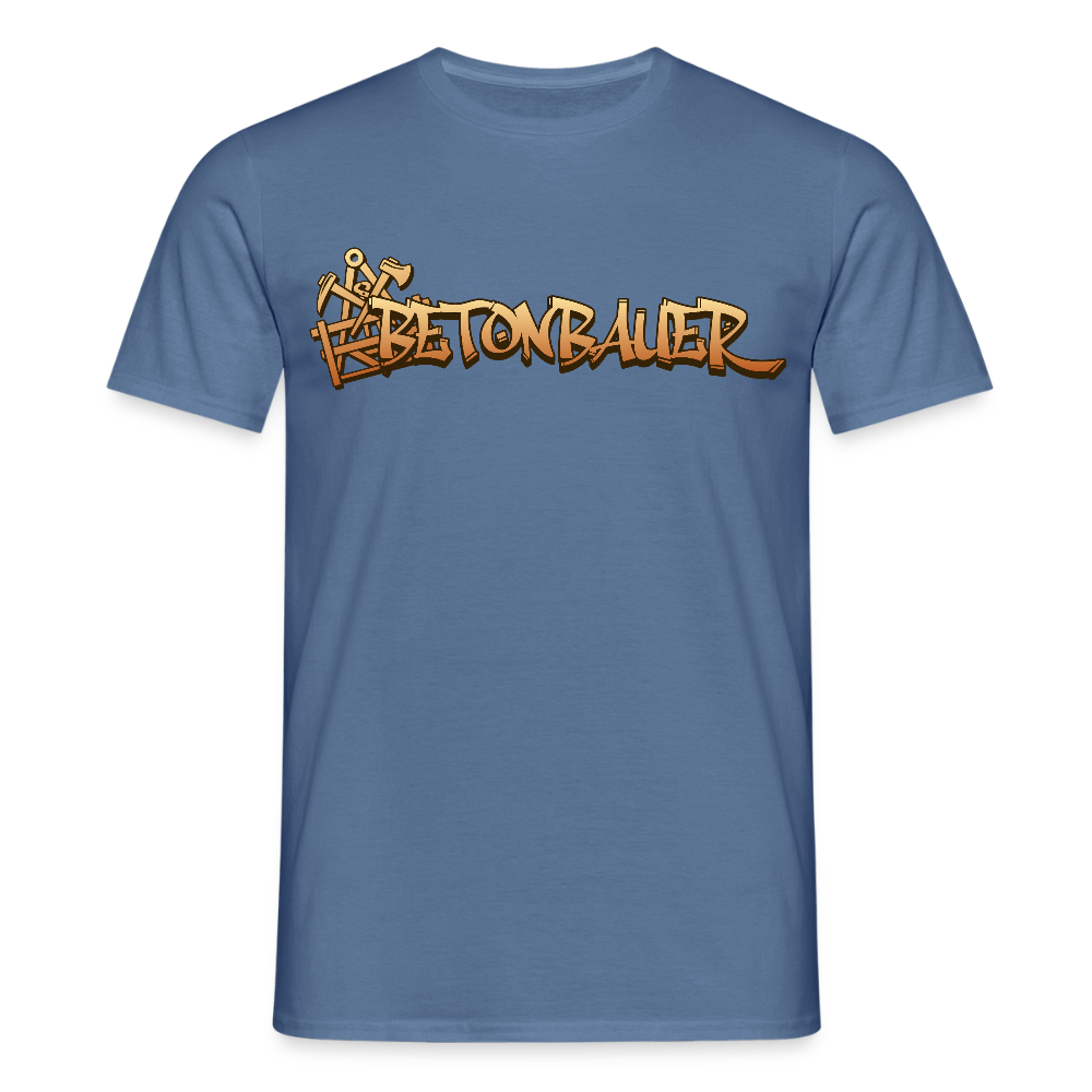 Unisex T-Shirt "Betonbauer" Taubenblau Männer T-Shirt