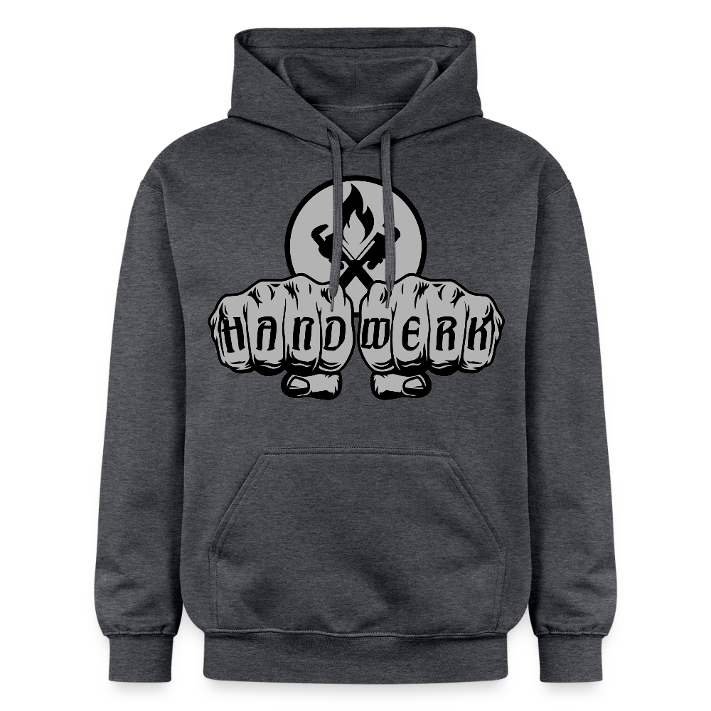 Gildan Unisex Softstyle® "Heizungsbauer" Dunkelgrau meliert Gildan Unisex Softstyle® Midweight Hoodie