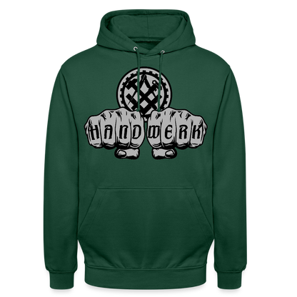 Unisex Hoodie "Mechaniker" Flaschengrün Unisex Hoodie