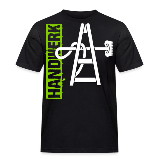 Unisex Workwear T-Shirt "Gebäudereiniger" - Schwarz