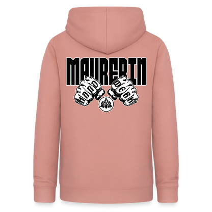 Frauen Hoodie "Maurerin" (beidseitig beruckt) Altrosa Frauen Hoodie