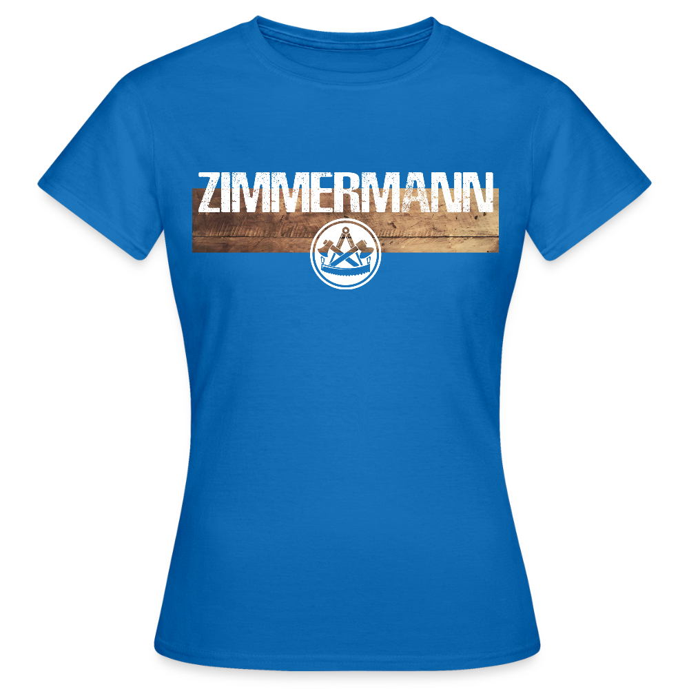 Frauen T-Shirt "Zimmermann" Royalblau Frauen T-Shirt