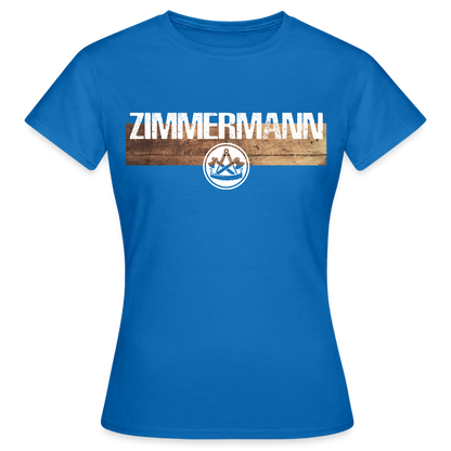Frauen T-Shirt "Zimmermann" Royalblau Frauen T-Shirt