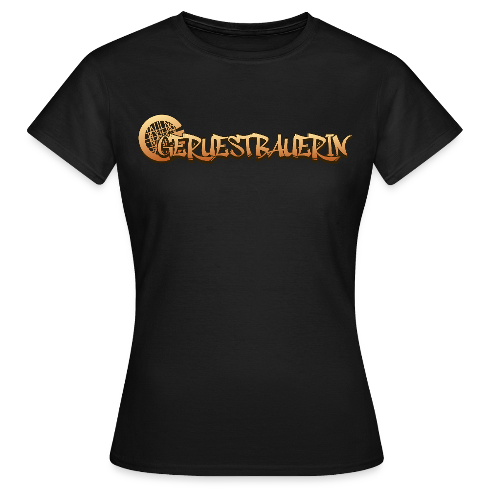 Frauen T-Shirt "Gerüstbauerin" - Schwarz