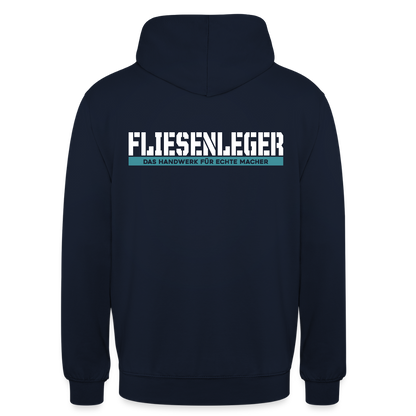 Unisex Hoodie HW-300 | MACHER "Fliesenleger" Navy Unisex Hoodie {{ color }}