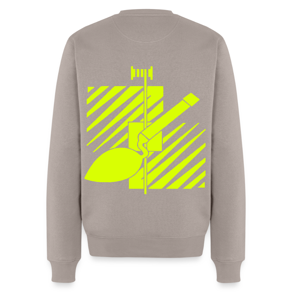 Unisex Premium Pullover "Fliesenleger" neongelb Männer Premium Pullover