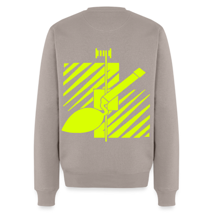 Unisex Premium Pullover "Fliesenleger" neongelb Männer Premium Pullover