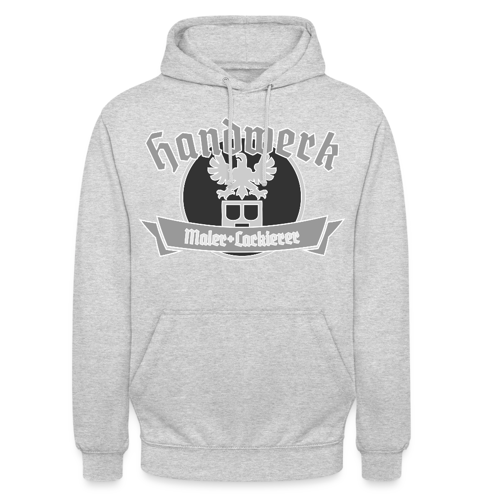 Unisex Hoodie "Maler/Lackierer" Hellgrau meliert Unisex Hoodie