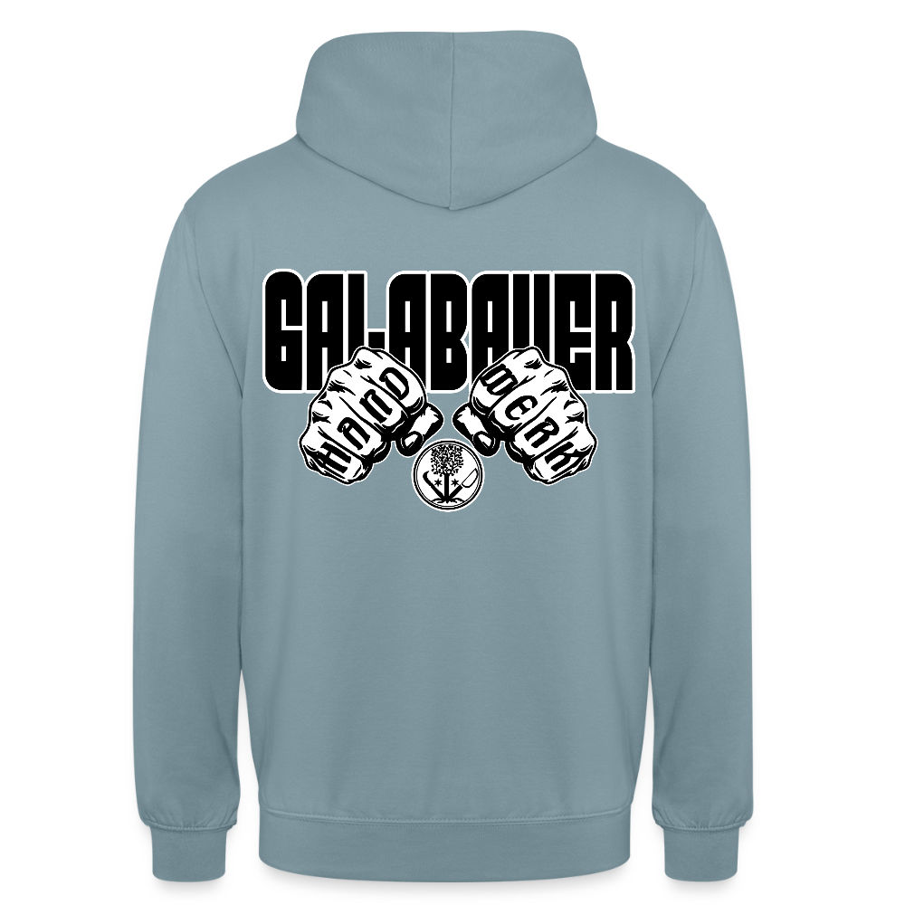 Unisex Hoodie "GaLaBauer" (beidseitig bedruckt) Nebelblau Unisex Hoodie