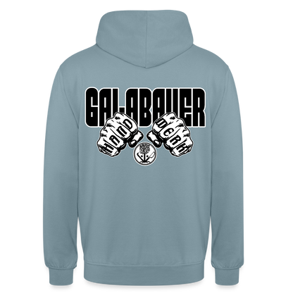 Unisex Hoodie "GaLaBauer" (beidseitig bedruckt) Nebelblau Unisex Hoodie