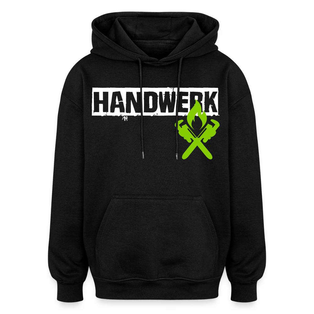 Oversized Unisex Hoodie "Heizungsbauer" Schwarz Oversized Unisex Hoodie