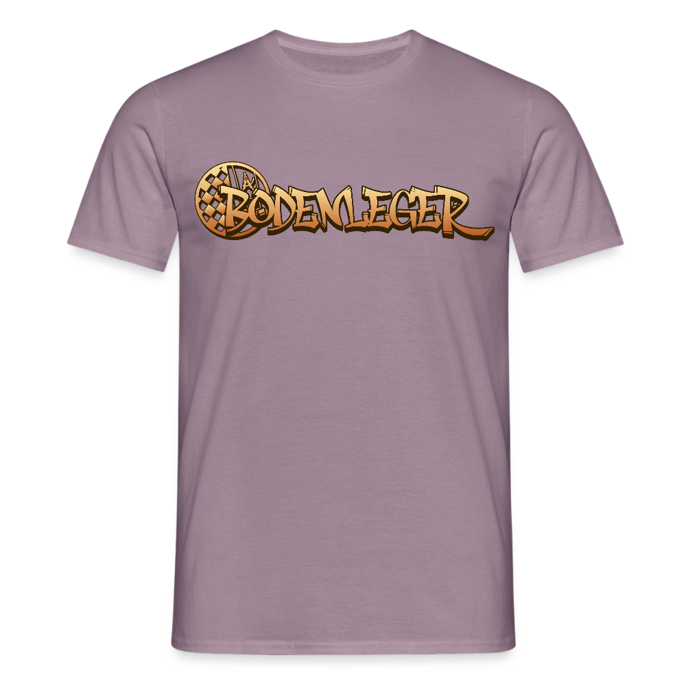 Unisex T-Shirt "Bodenleger" Lilagrau Männer T-Shirt
