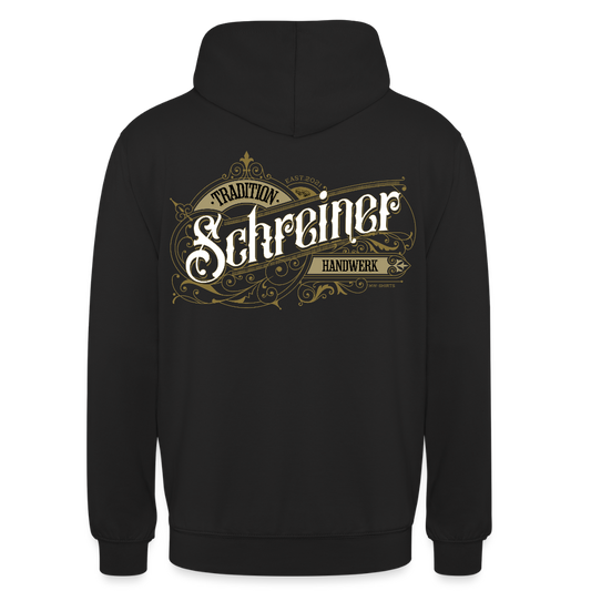 Unisex Hoodie "Schreiner" Nostalgie Handwerk Schwarz Unisex Hoodie