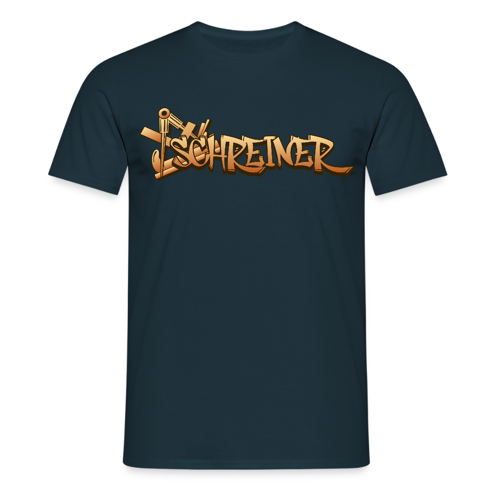 Unisex T-Shirt "Schreiner" Navy Männer T-Shirt