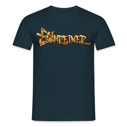 Unisex T-Shirt "Schreiner" Navy Männer T-Shirt