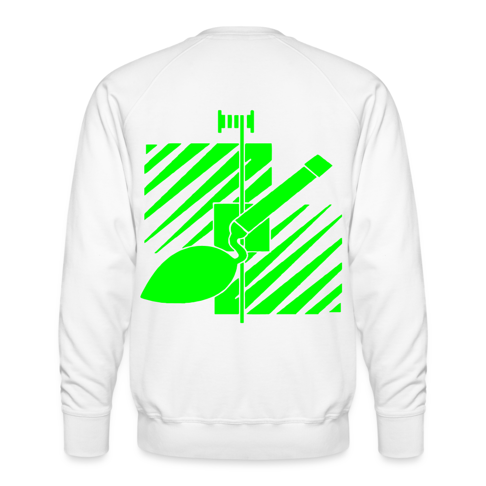 Unisex Premium Pullover "Fliesenleger" neongrün Männer Premium Pullover