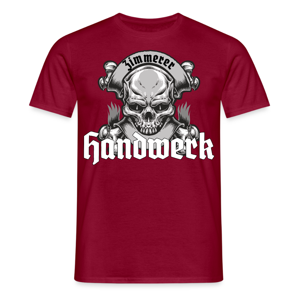 Unisex T-Shirt "Skull-Zimmerer" Ziegelrot Männer T-Shirt