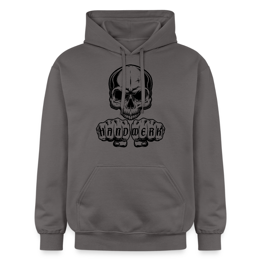 Gildan Unisex Softstyle® "Skull-Handwerk" Dunkelgrau Gildan Unisex Softstyle® Midweight Hoodie