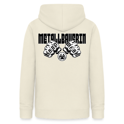 Frauen Hoodie "Metallbauerin" (beidseitig beruckt) Vanille-Milchshake Frauen Hoodie