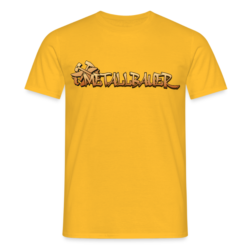 Unisex T-Shirt "Metallbauer" Gelb Männer T-Shirt