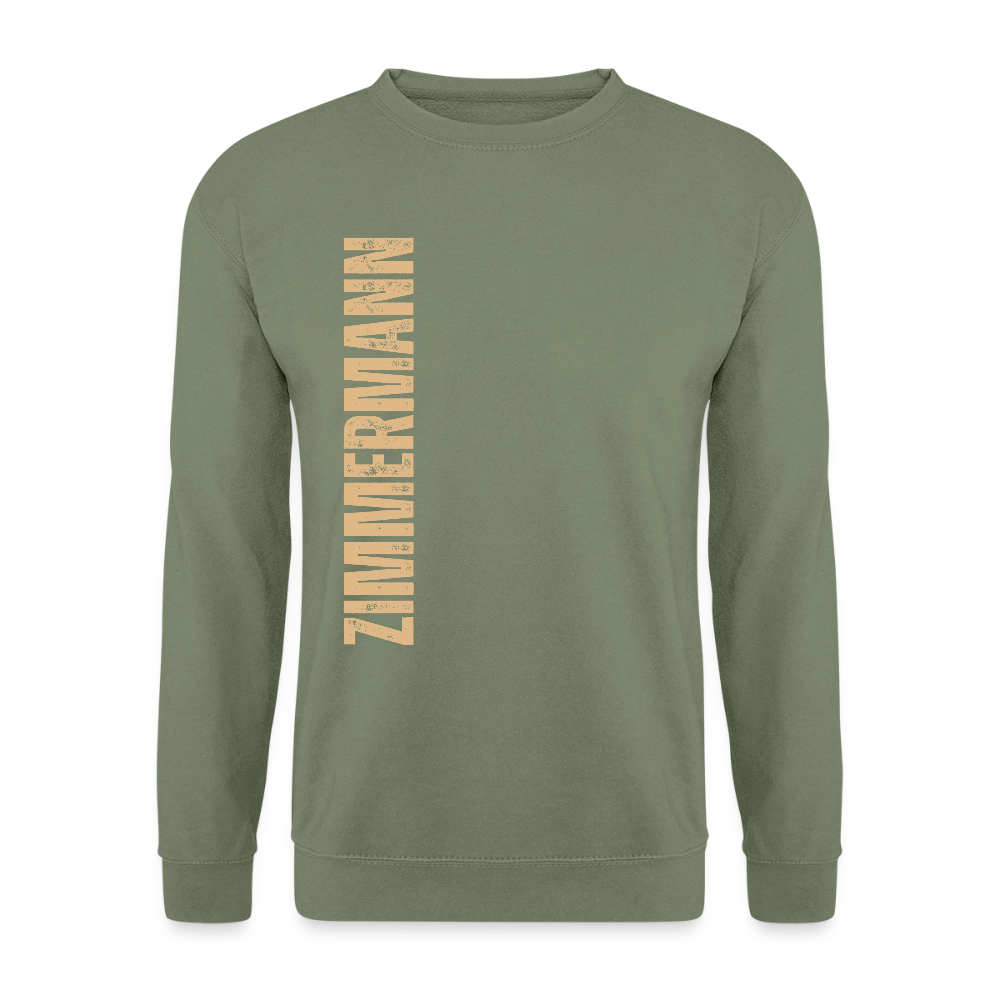 Unisex Pullover "Zimmermann" - Armeegrün