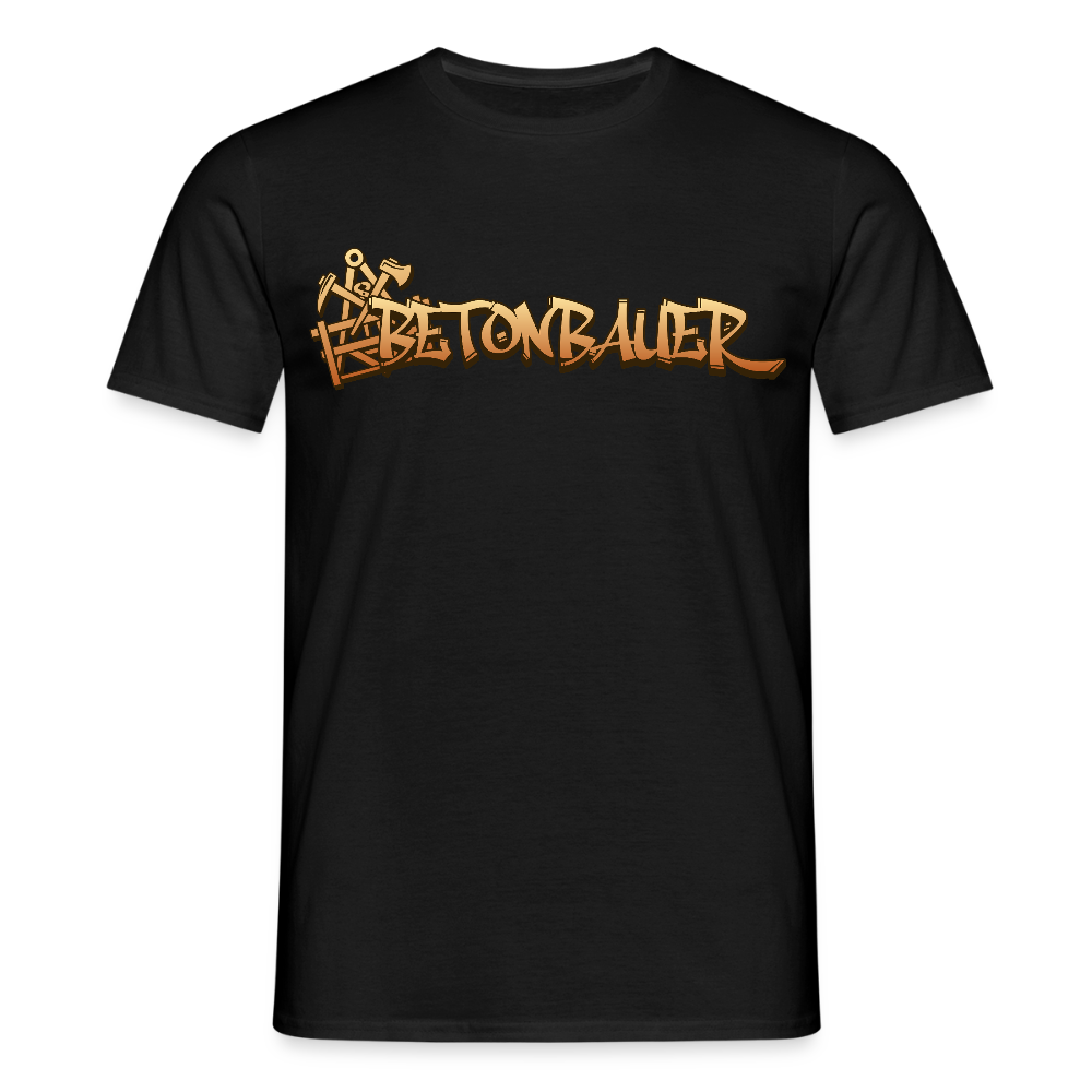 Unisex T-Shirt "Betonbauer" Schwarz Männer T-Shirt