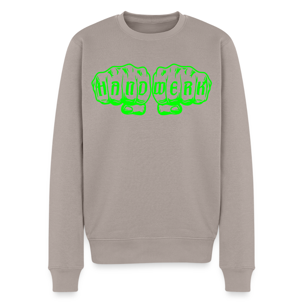 Unisex Premium Pullover "Raumausstatter" neongrün Taupe Männer Premium Pullover