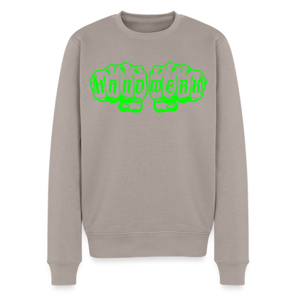 Unisex Premium Pullover "Raumausstatter" neongrün Taupe Männer Premium Pullover