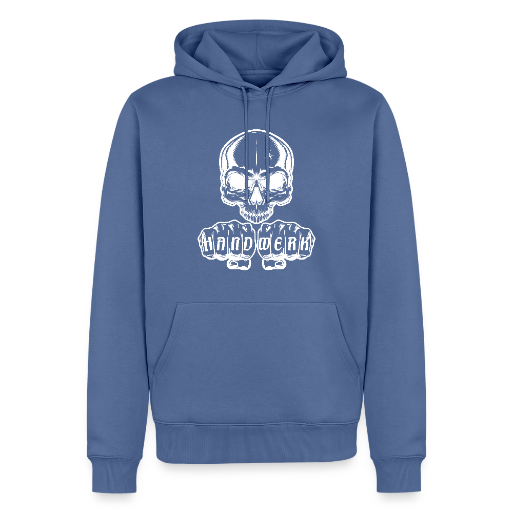 Männer Premium Hoodie "Skull-Handwerk" Taubenblau Männer Premium Hoodie