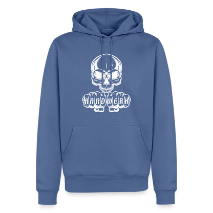 Männer Premium Hoodie "Skull-Handwerk" Taubenblau Männer Premium Hoodie