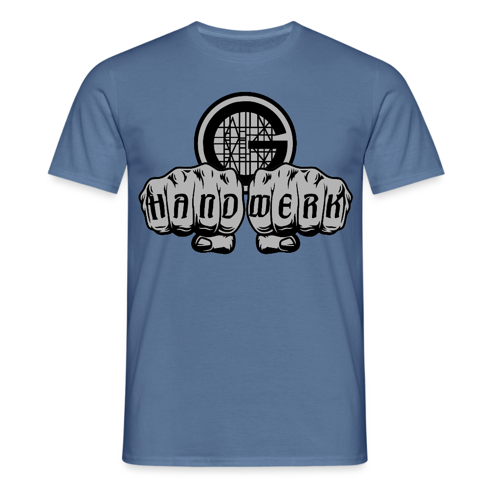 Unisex T-Shirt "Gerüstbauer" - Taubenblau 