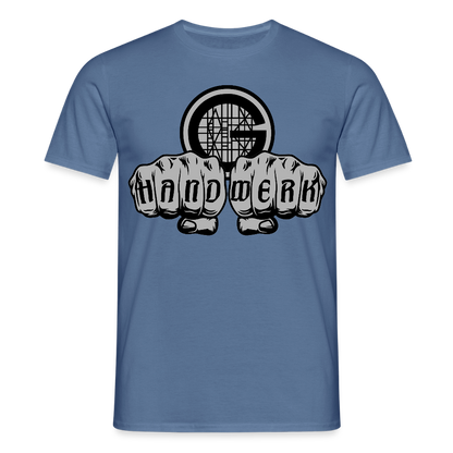Unisex T-Shirt "Gerüstbauer" Taubenblau Männer T-Shirt