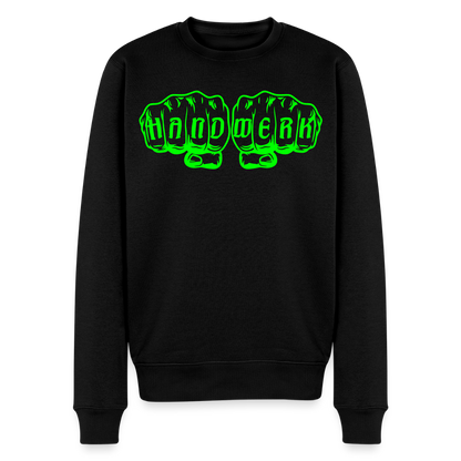 Unisex Premium Pullover "Drechsler" neongrün Schwarz Männer Premium Pullover
