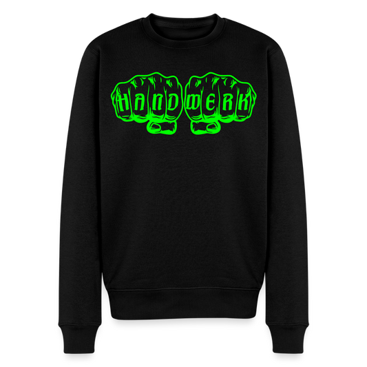 Unisex Premium Pullover "Drechsler" neongrün Schwarz Männer Premium Pullover